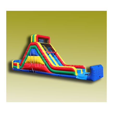 21 ft High Two Lane Dry Slide Jumper for rent in San Diego