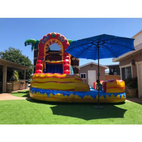Fire and Ice Combo Water Slide (Sku W280)